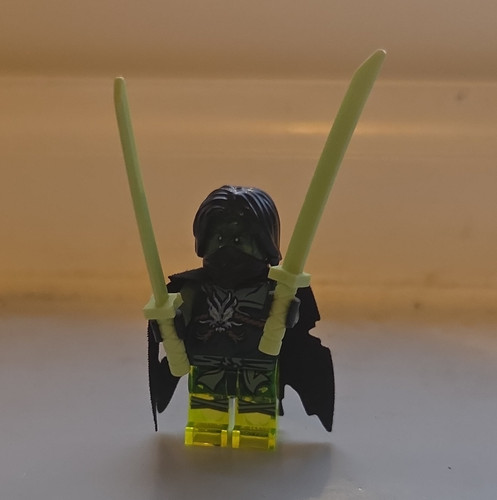 Lego minifigure black - black, ninja
