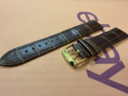 19mm omega leather watch strap - 19mm,