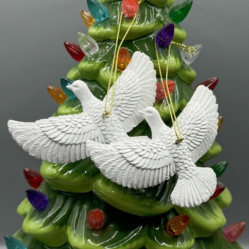 Hristmas peace doves pendant - hristmas,