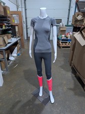 Female Plastic Mannequin With Steel Base. Ideal For Exhibition Displays.