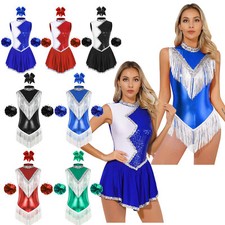 Womens Metallic Cheer Leader