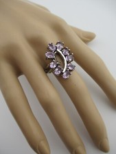 Ring with multiple Amethyst