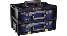 raaco Sortimentskastentresor CarryMore 80 B386xT278xH241mm 9 je Koffer Polypr...