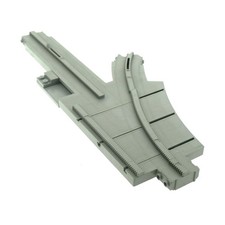 1X Lego Monorail Track Switch Old Light Gray Right Unitron 6991 2889