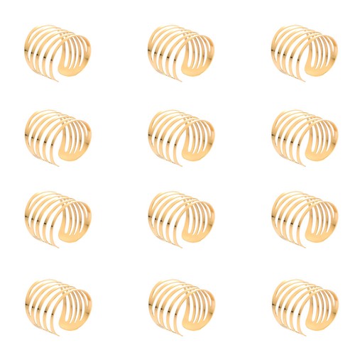 12pcs napkin buckle metal - 12pcs,