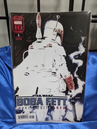 Boba fett black - white, and