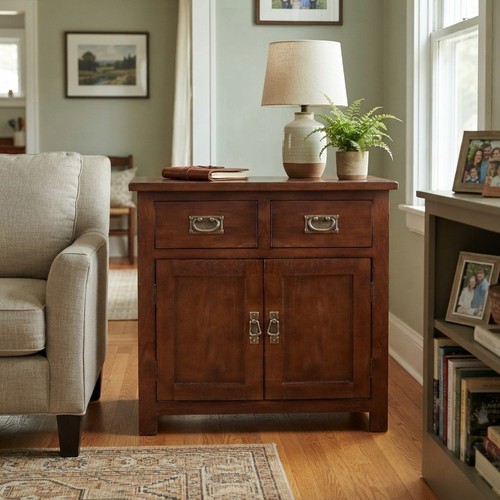 Compact 75cm oak buffet - compact,