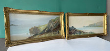 Paintings Costal Seascapes Exquisit Pair Reginald Daniel Sherrin 1891 -1971