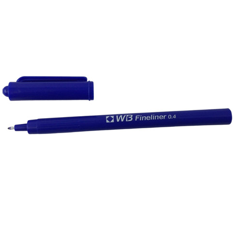 Fine line pens any - fine, blue