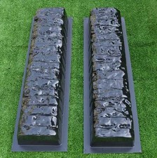 Concrete molds straight edge stone log edging border garden curbs sold 2pcs BR05