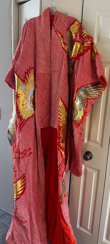 Japanese uchikake kimono - uchikake,