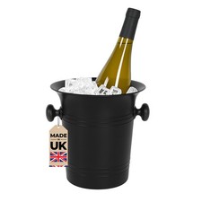 Black  Ice Bucket 3.5 Litre Acrylic Wine Champagne Cooler Beer Pub Restaurant