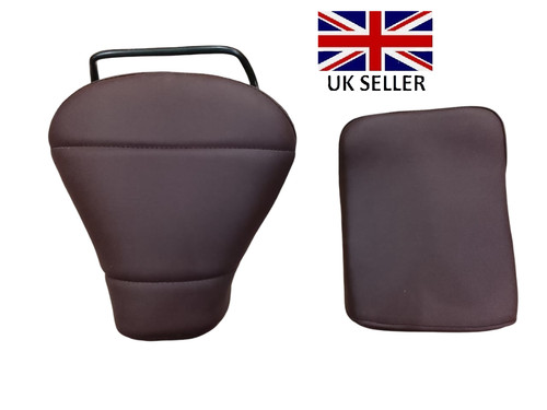 Tan vespa front saddle rear - front,