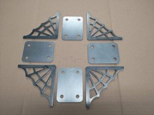 4 Spider Web steel gussets 5mm Kit Car rally Roll Cage trailer Go Kart Trike
