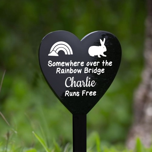 Personalised rabbit memorial - personalised,