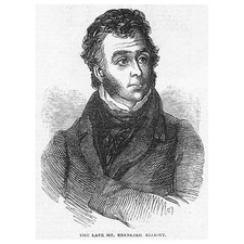 The Poet Ebenezer Elliott - Antique Print 1849