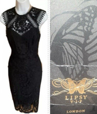 Lipsy VIP Black Lace Midi