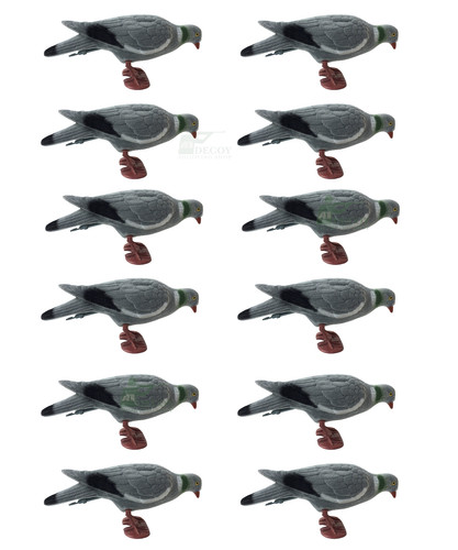 Full body pigeon decoys - pigeon, 12x