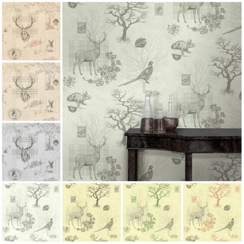 Tartan stags wallpaper plaid - stags,