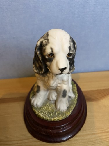 Hand painted figurine - figurine, spaniel