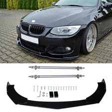 Front spoiler lip cup + support rods for BMW E39 E46 E90 E92 320i 325i