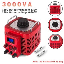 3000VA Variac Variable Voltage Regulator Metered AC 0-300V 0-130V Adjustable