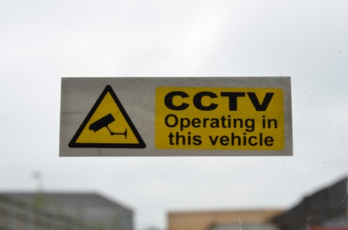 Cctv operating this vehicle - operating, in