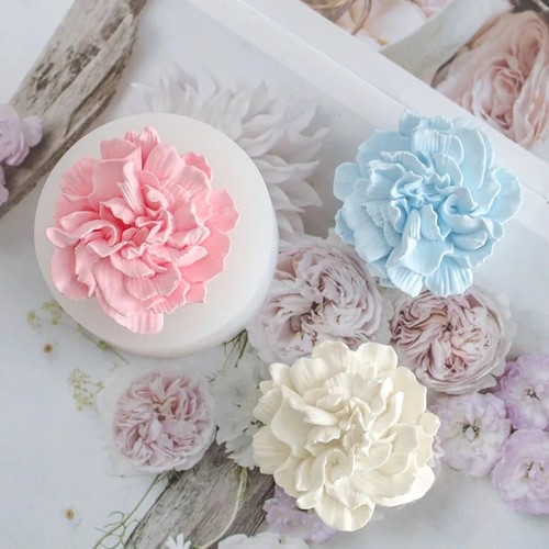 Carnation flower silicone mold - carnation,