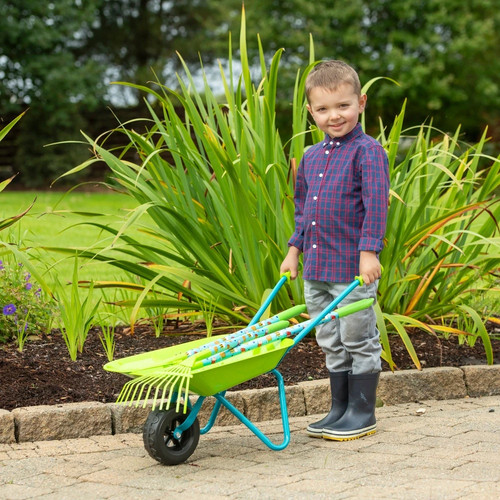 Metal wheelbarrow garden tools - garden,