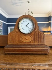 Edwardian  Inlaid Mantle Clock