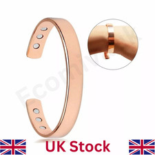 Pure Copper Bracelet Magnetic Healing Bio Therapy Arthritis Pain Relief Bangle
