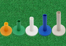 Golf Rubber Tees for Driving Range Mats Value 5 Pack, Mixed Size or 5 Same Size 