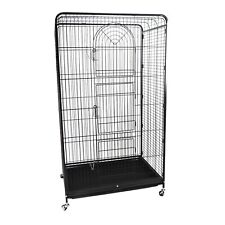 Bird Parrots Cockatiels Pet Cage Black 140cm Extra Tall Metal - Aurora