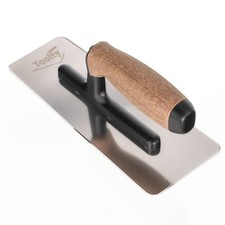 Toolty Venetian Trowel 240mm Stainless Steel Cork Handle Stucco Finishing