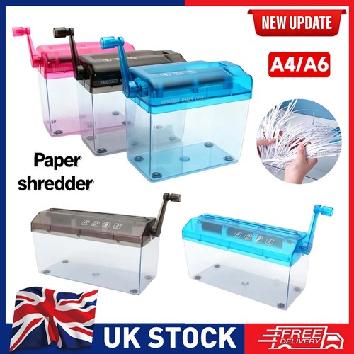 Manual paper shredder a6 - paper, a4