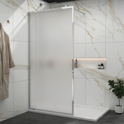 Walk wet room - in, fluted