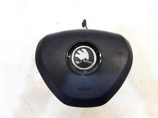 GENUINE 2013 SKODA OCTAVIA STEERING WHEEL SRS ABAGG 5E0880201B