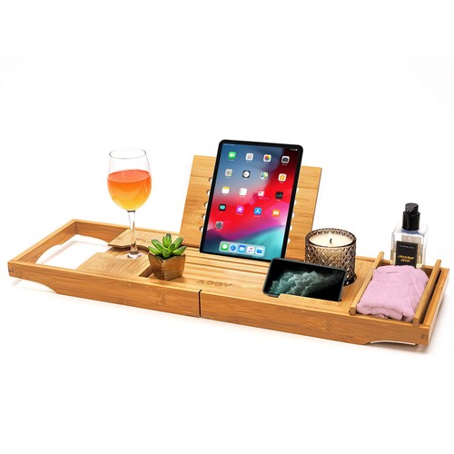 Bamboo wooden over bath - wooden, tub