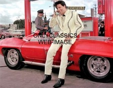 1959 ELVIS AUTO RACING CHEVROLET CORVETTE STINGRAY EXP VIVA LAS VEGAS 8X10 PHOTO