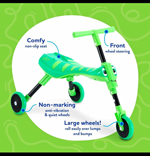 Scuttle bug foldable wheel - scuttle, 3-wheel
