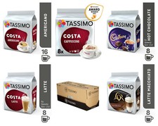 TASSIMO T Discs Refill Pods Costa Coffee Latte Cups Cartridge Cadbury UK