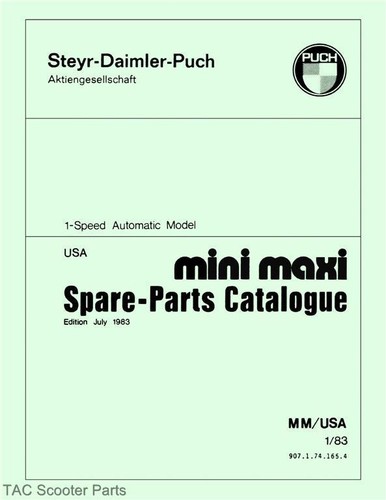 Puch mini maxi moped parts - moped,