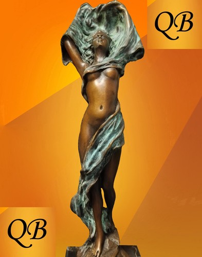 Art deco bronze figurine nude - figurine,