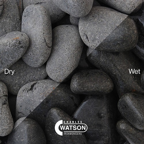 Ebony pebbles decorative - pebbles,