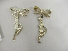 2 TENAFLY NJ BATON TWIRLING TROPHY PINS 1969