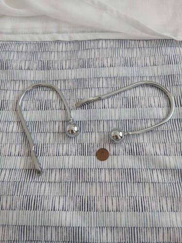 Chrome curtain holdback pair - holdback,
