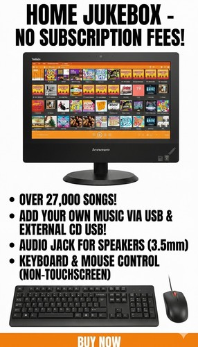 Jukebox with keyboard and - with,