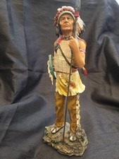 Native American Indian Chief Figurine with Spear – Academy 38cm (Model 9258)