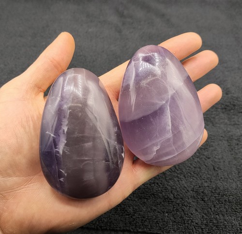 Purple fluorite palm - 2x,