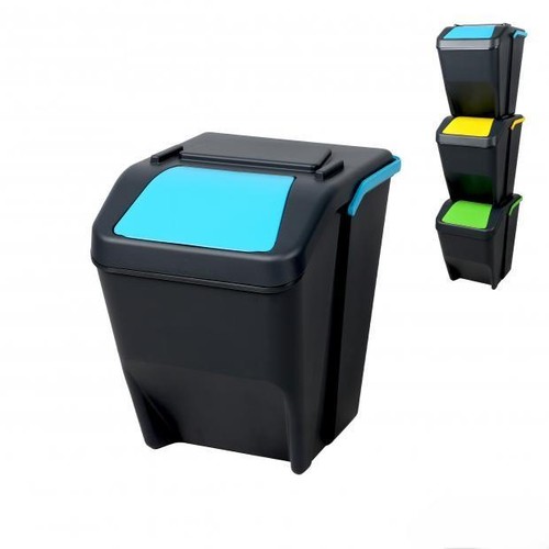 Stackable 25l recycle bin blue - 25l,